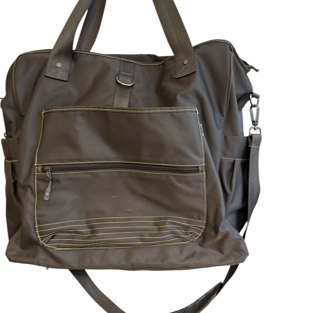 Athleta Yellow and Gray Travel Bag